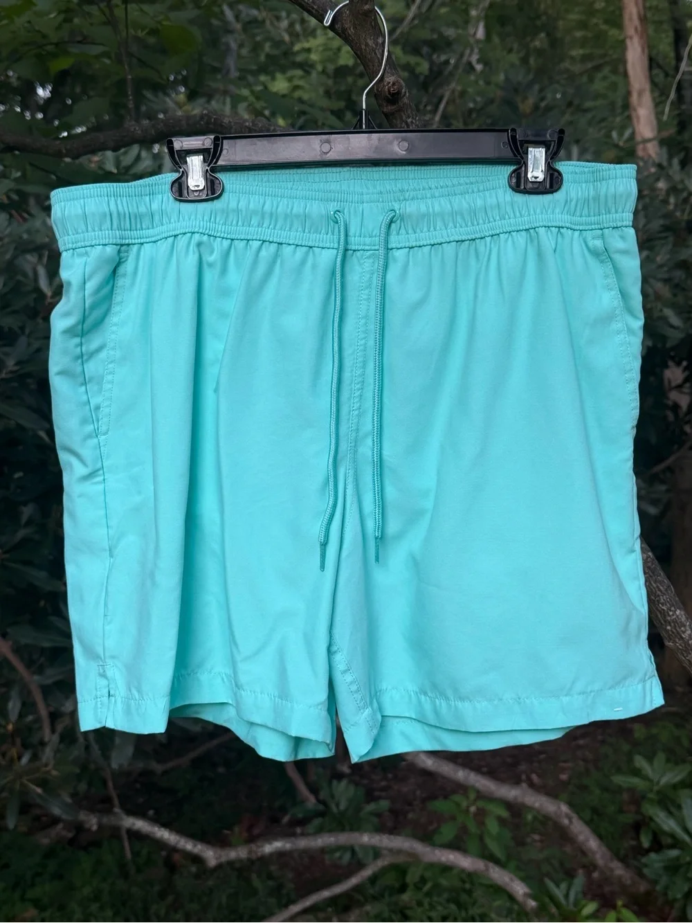 George Mint Green Elastic Waist Shorts Size L (36-38)
